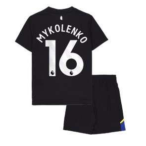 Everton Vitaliy Mykolenko #16 Replika Babytøj Tredje sæt Børn 2025-26 Kortærmet (+ Korte bukser)